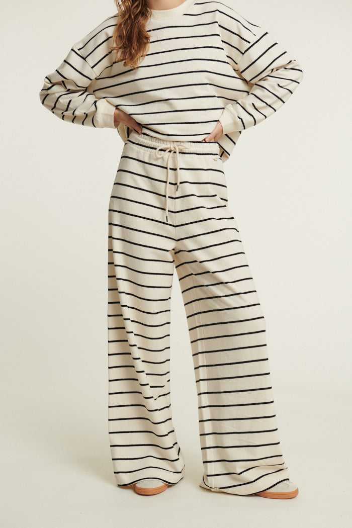 Basic Apparel Anneli Pants Sweatpants 482 Birch/Black